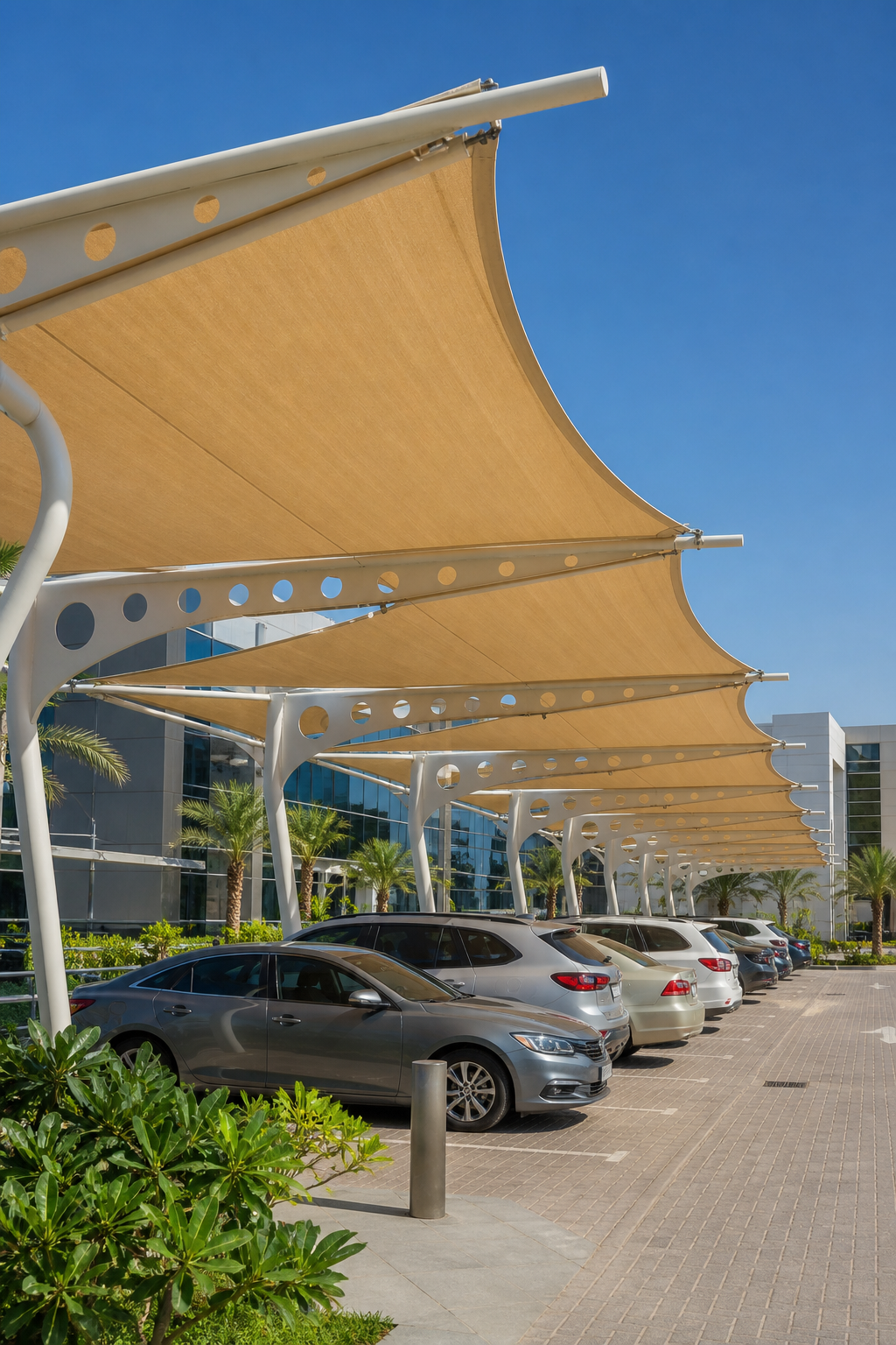Winloo professionally installed parking shade solutions